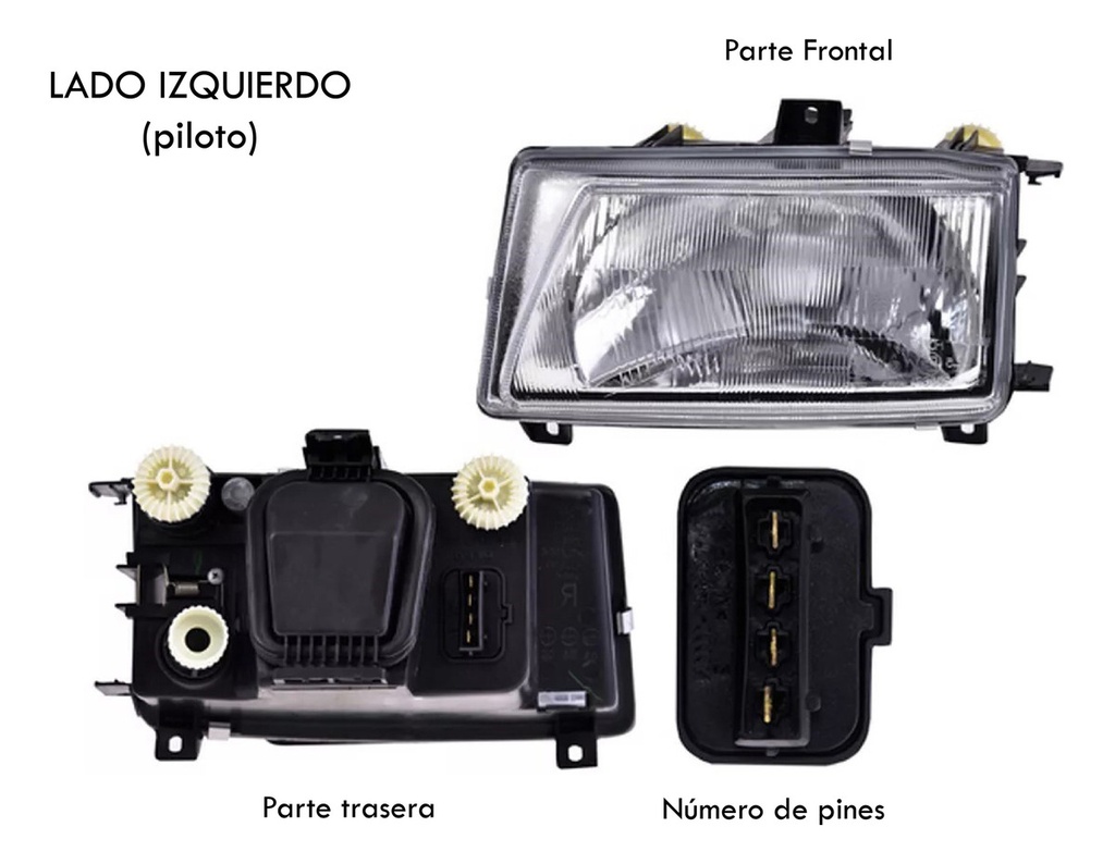 FARO VW DERBY 95-97 MANUAL/ELECTRICO S/FOCO DEPO IZQ
