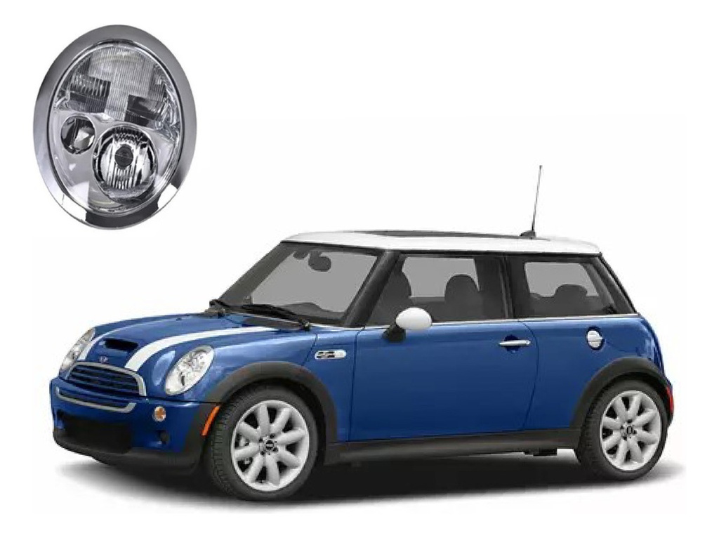 Faro Mini Cooper 02-06 P/foco Halogeno C/foco Depo Izq