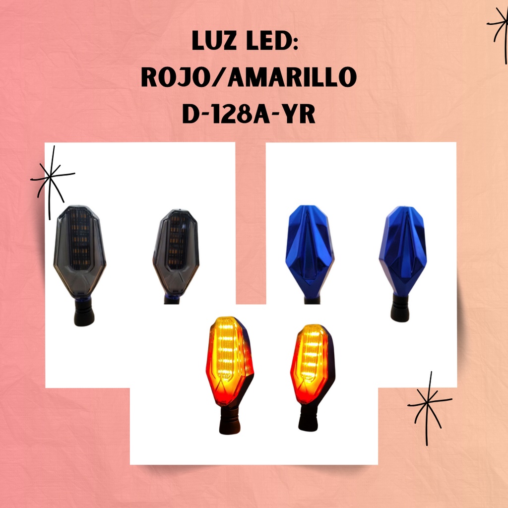 Direccional Moto Universal Led 2 Piezas