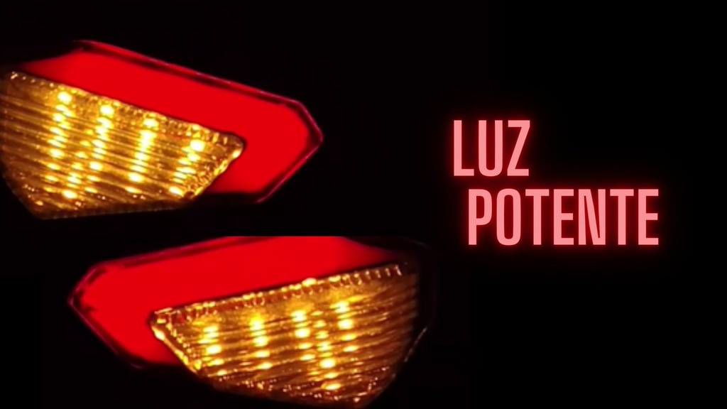 Direccional Moto Universal Base Plata Led