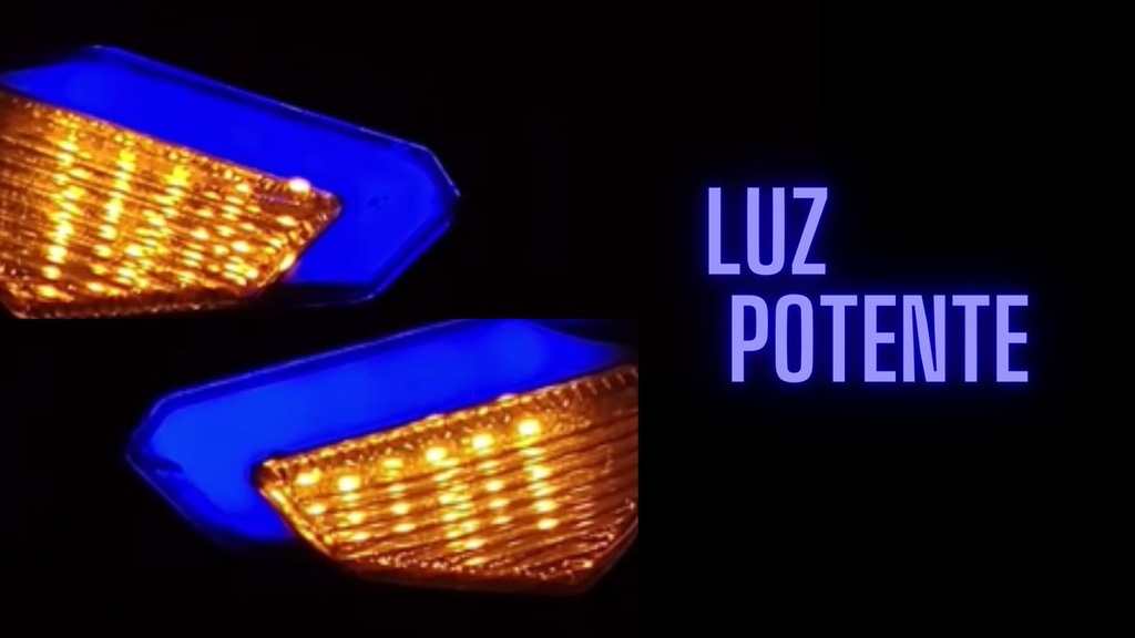 Direccional Moto Universal Base Plata Led