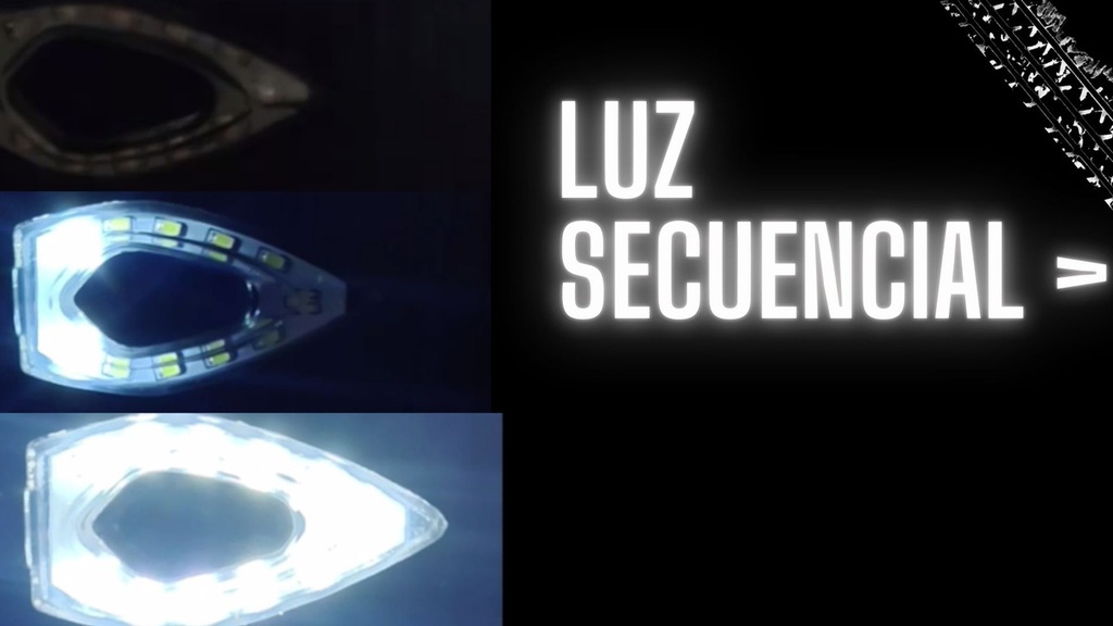 Direccional Serpiente Led Moto Universal 2 Piezas