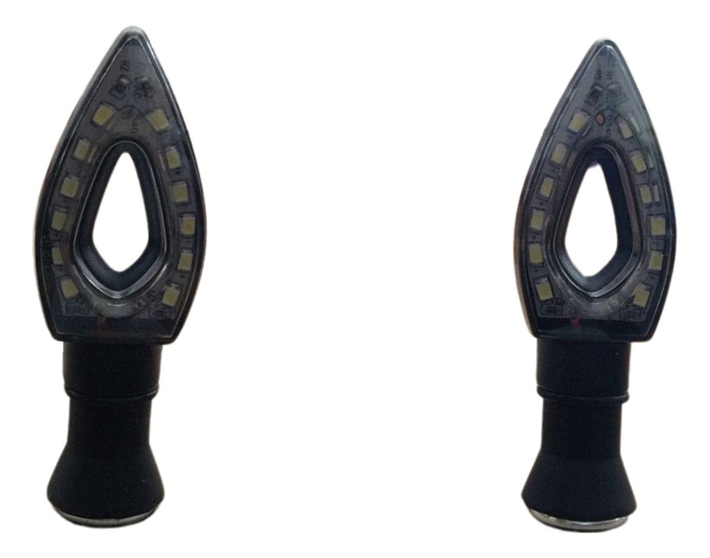 Direccional Led Blanca Alta Intensidad Moto Universal 2 Pzs