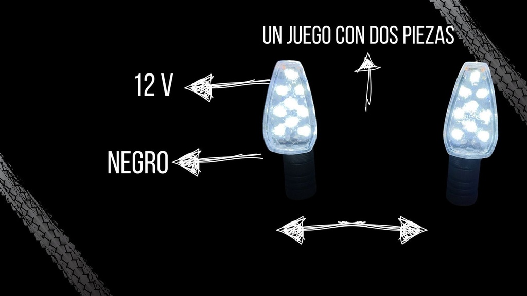 Direccional Led 3.5   Moto Universal 2 Piezas