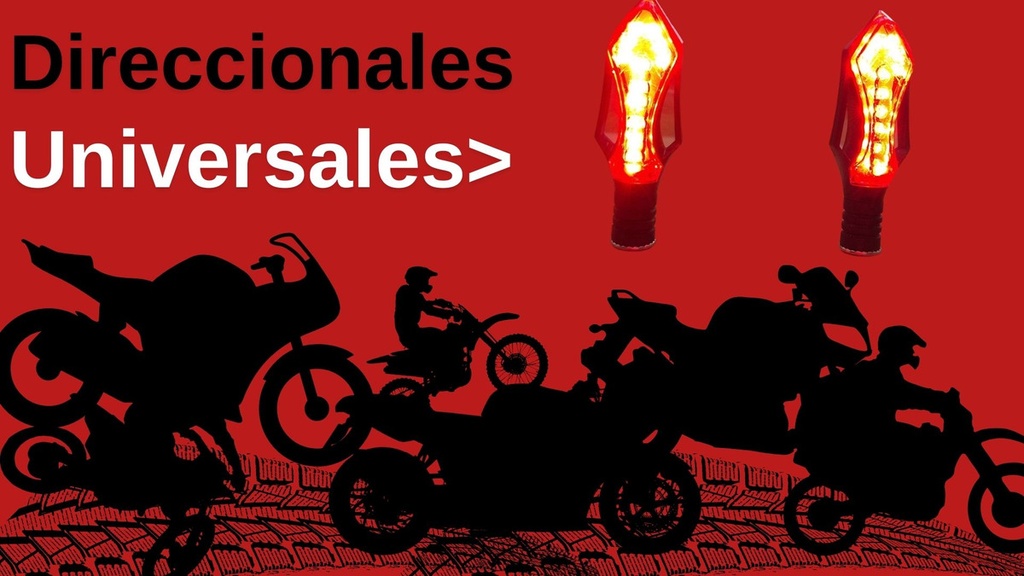 Direccional Led Moto Universal 2 Piezas