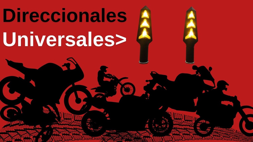 Direccional Led Alta Intensidad Moto Universal 2 Piezas