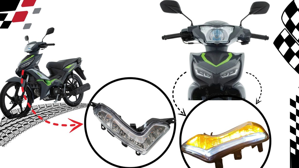 Direccional Led Italika At125 Juego C/2 Piezas