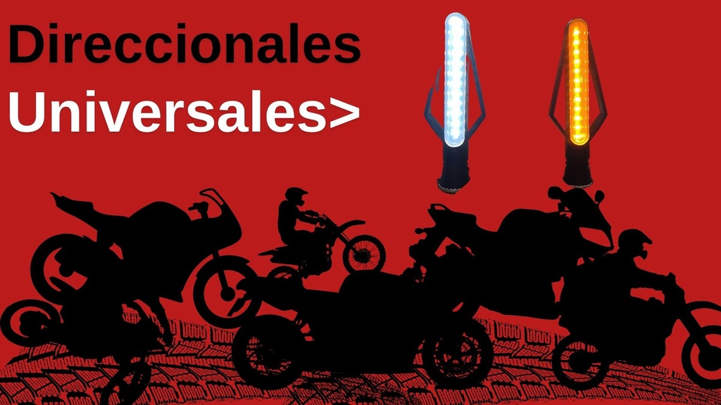 Direccional Led Moto Universal 2 Piezas