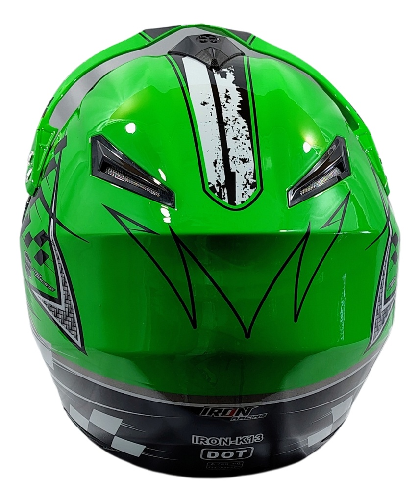 Casco Cross Iron Racing K22 Verde