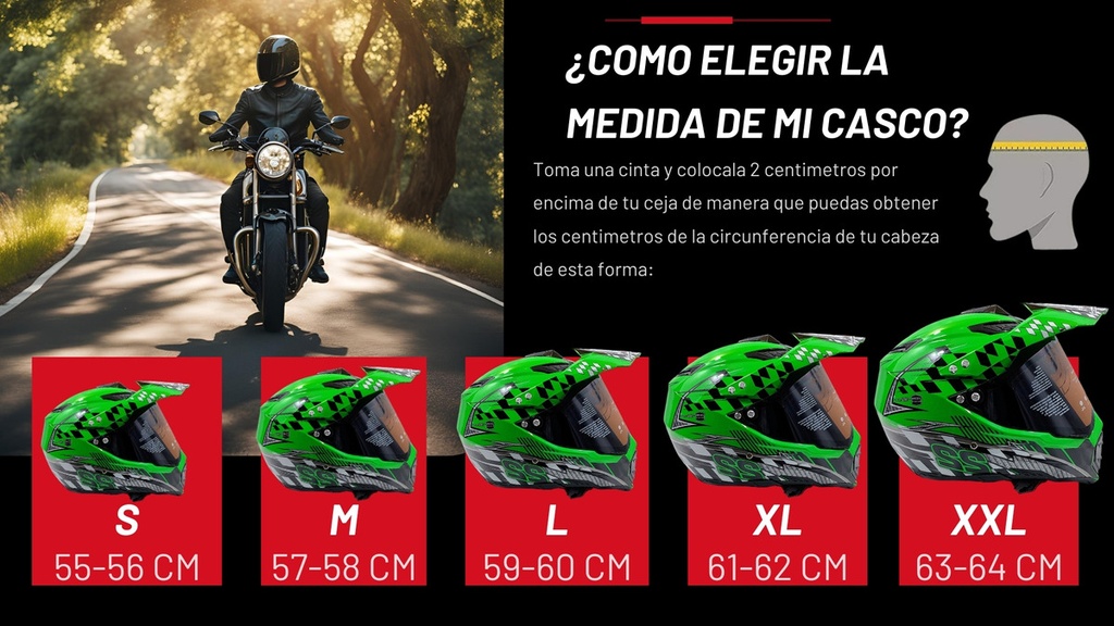 Casco Cross Iron Racing K22 Verde
