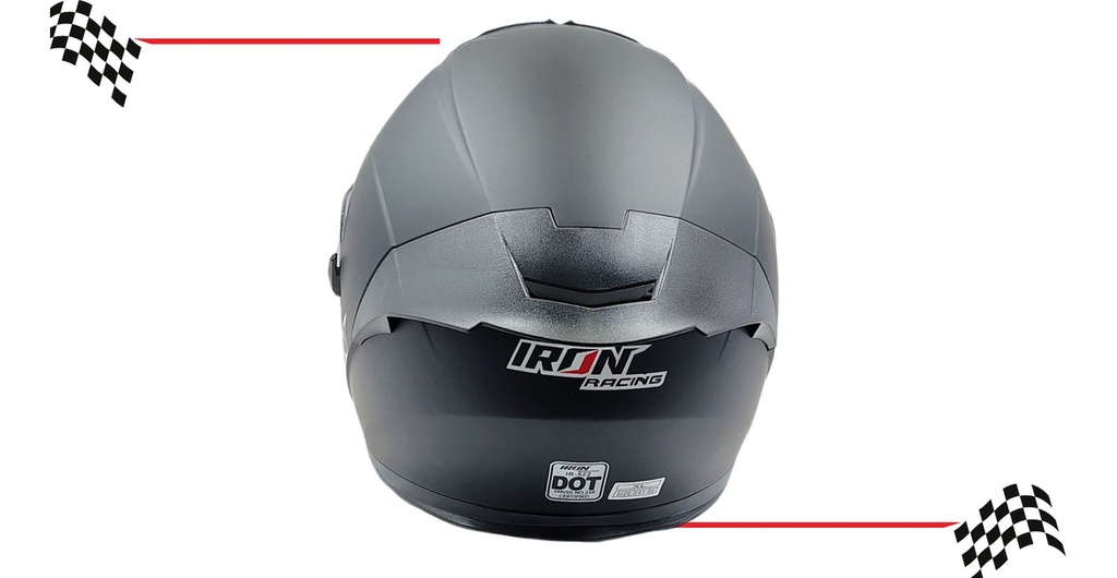 Casco Abierto Iron Racing Ir-522 Dot Negro Mate Xl