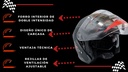Casco Abierto Iron Racing Ir-522 Dot Negro Mate Xl