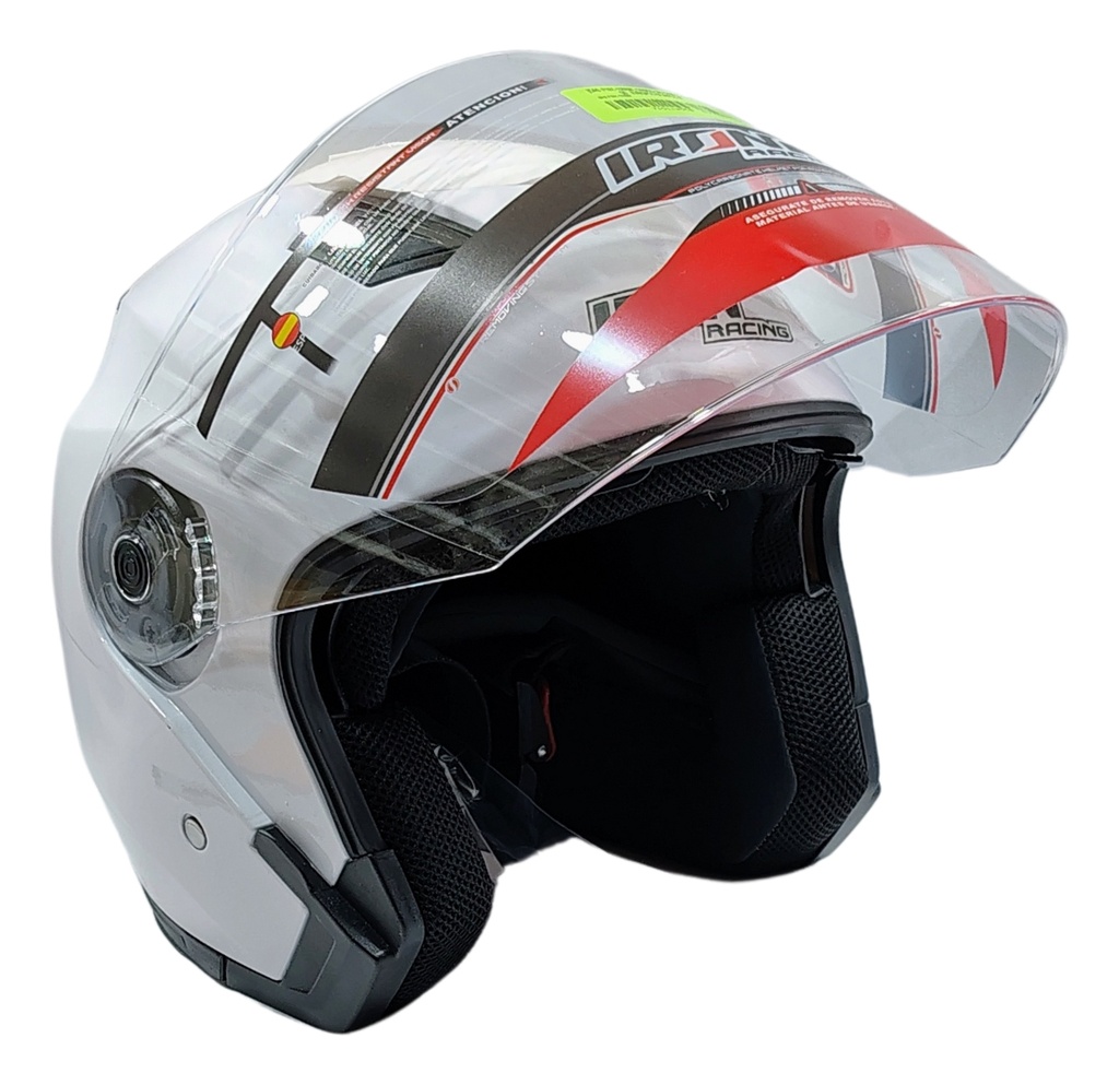 Casco Doble Mica Iron Racing Dot  Ir-516