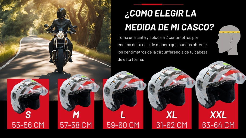 Casco Doble Mica Iron Racing Dot  Ir-516