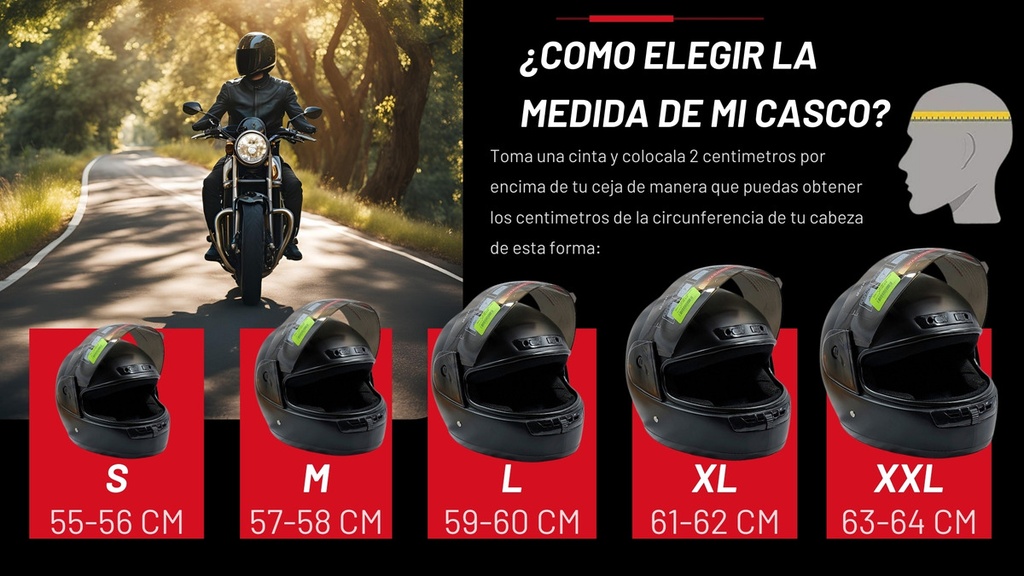 Casco Cerrado Moto C/ Visor Protección Total
