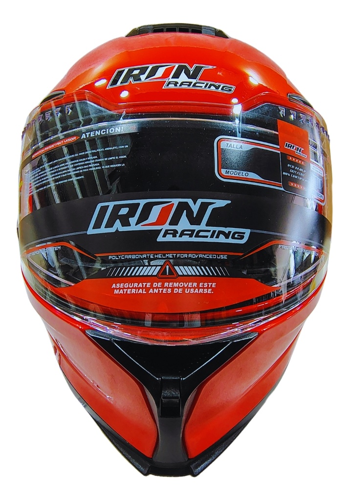 Casco Abatible Luchador Iron Racing