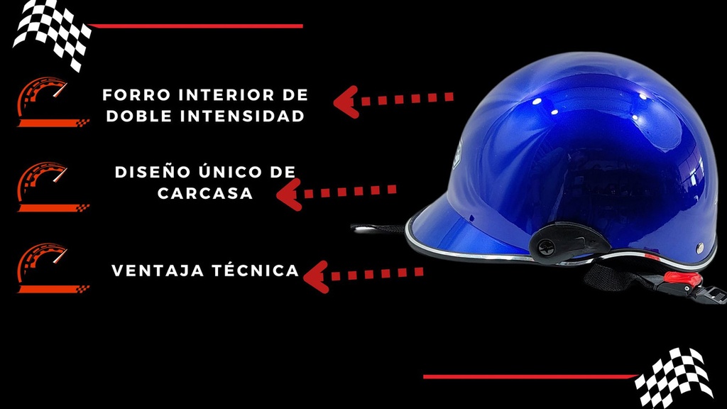 Casco Defe 1/2 Cachucha Abs De Alto Impacto Calidad Iso