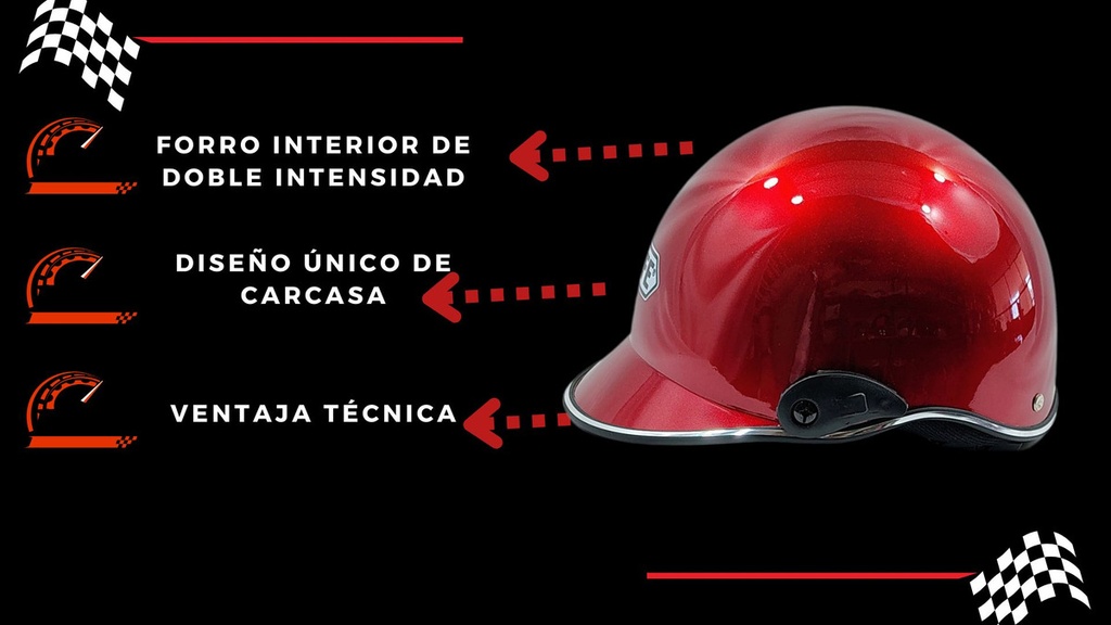 Casco Defe 1/2 Cachucha Abs De Alto Impacto Calidad Iso