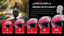 Casco Para Moto Generico Abierto Con Visera