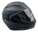 Casco Abatible  Doble Mica Negro Brillante