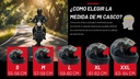 Casco Abatible  Doble Mica Negro Brillante
