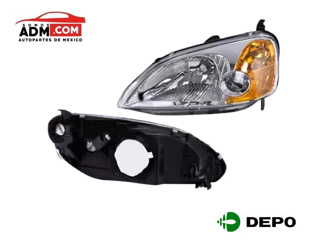 Faro Honda Civic 2001 2002 2003 Depo