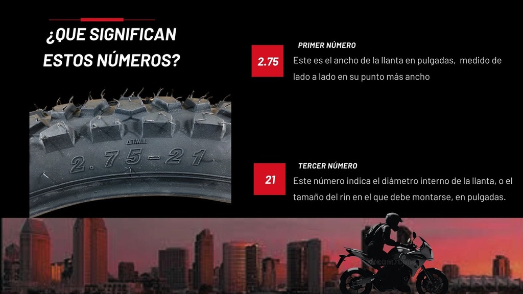 Llanta Moto Matsuma 2.75-21 Tt 6pr