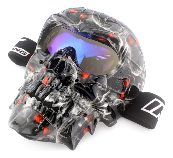 GOOGLES P/MOTO DIABLO FULL IR-850/141 LENTE AZUL