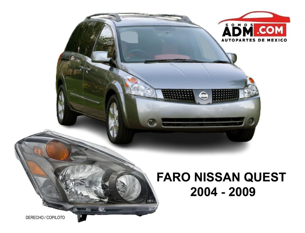 Faro Nissan Quest 2004 2005 2006 2007 2008 2009 Depo