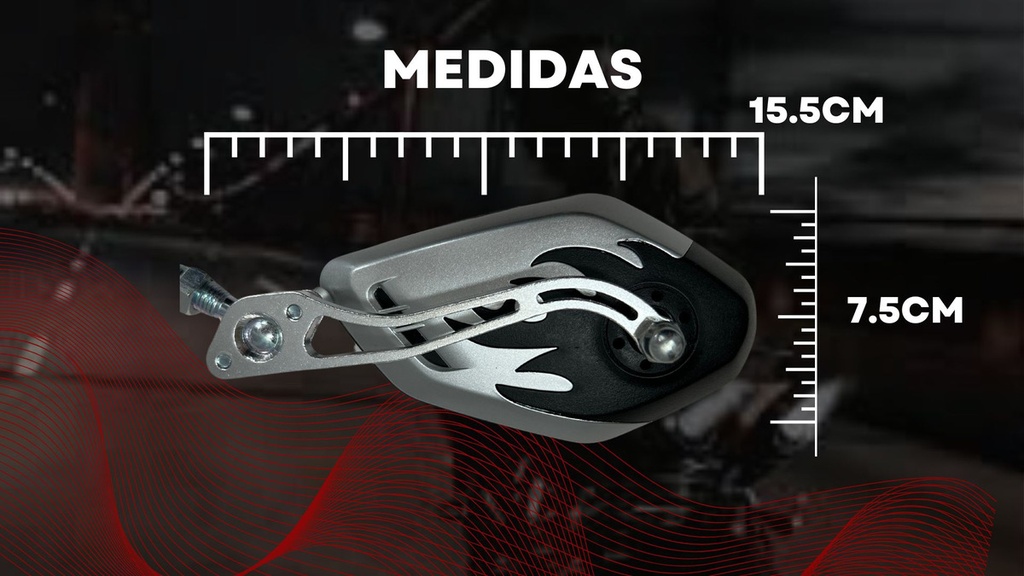 Espejo Universal Para Moto Soko Semi Mate