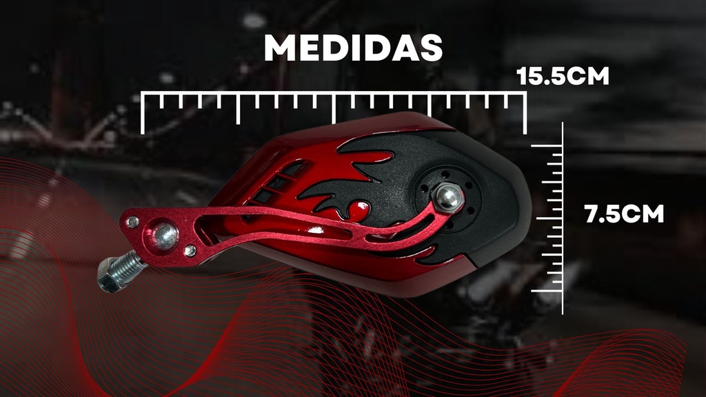 Espejo Universal Para Moto Soko Semi Mate