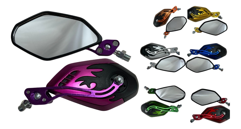 Espejo Universal Para Moto Soko Semi Mate