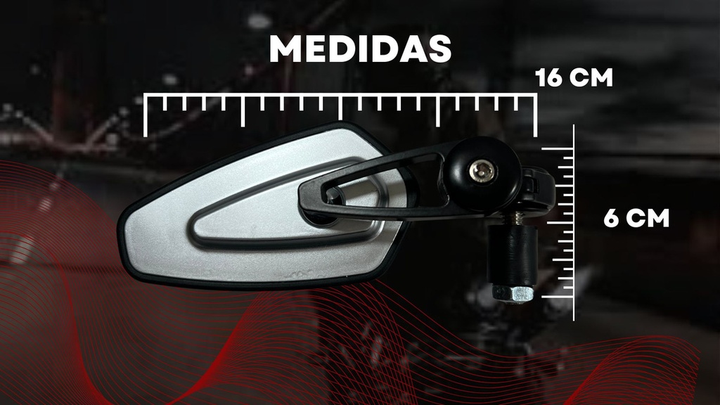 Espejo Retrovisor Moto Iron Racing America 1 Par