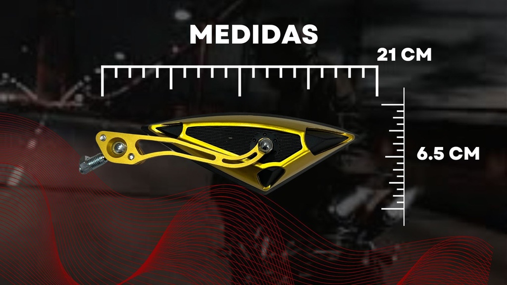 Espejo Moto Retrovisor Iron Racing Triangulo