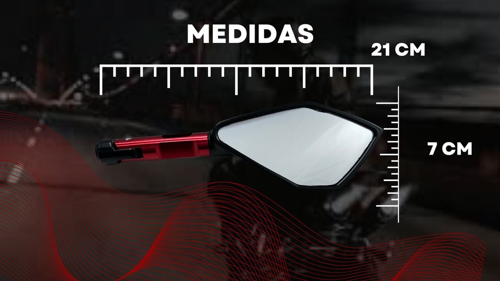 Espejo Moto Retrovisor Iron Racing Italia Con Antireflejante