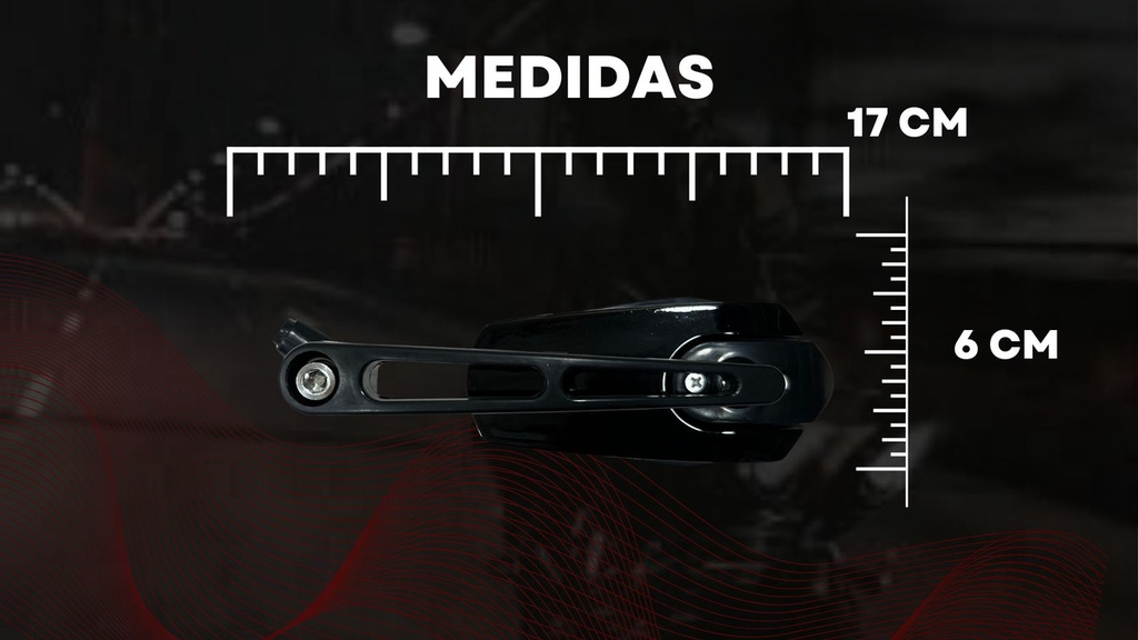 Espejo Retrovisor Moto Universal Con Kit Tornillos Ajustable