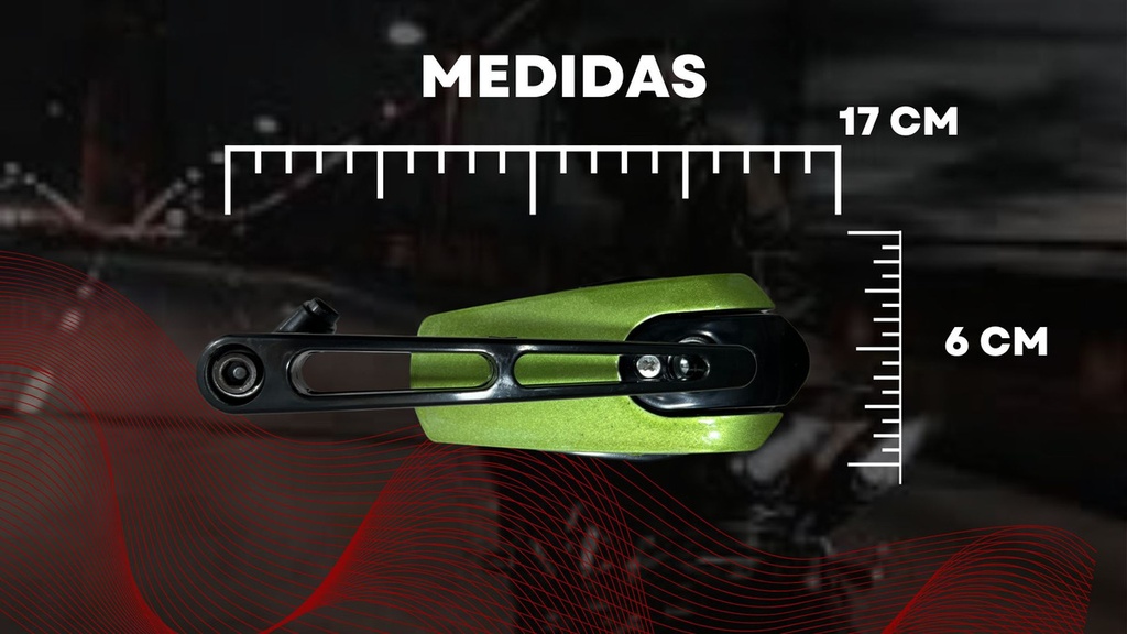 Espejo Retrovisor Moto Universal Con Kit Tornillos Ajustable