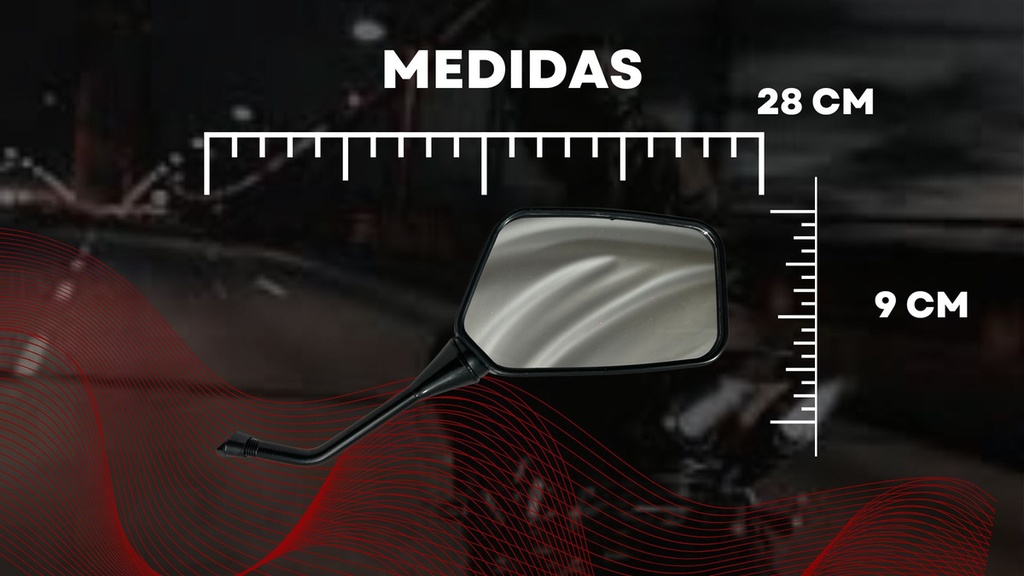 Espejo Retrovisor Italika St70 St90 M10 Universal 1 Juego