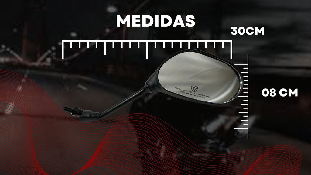 Espejo Retrovisor Moto Italika D125 W150 Ws150 1 Par