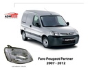 Faro Peugeot Partner 2007 2008 2009 2010 2011 2012 Depo