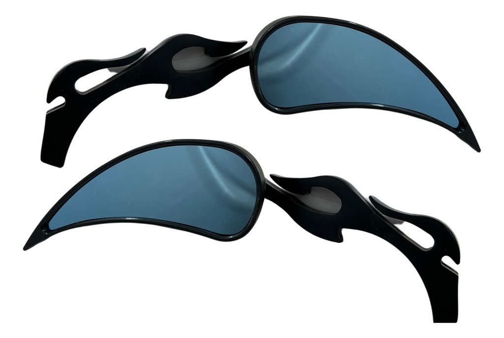 Espejo Retrovisor Moto Iron Racing Hellfire Negro Ar