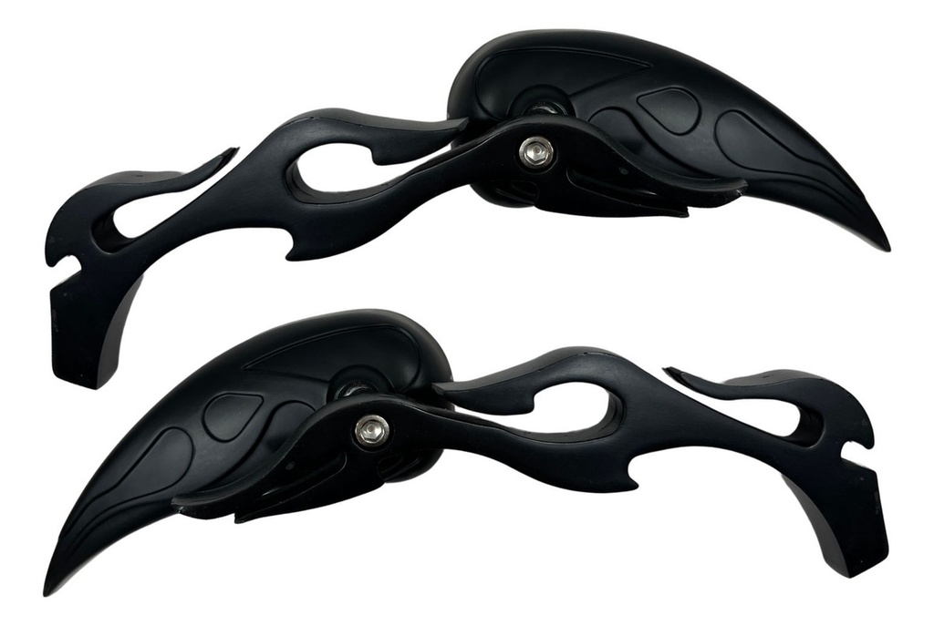 Espejo Retrovisor Moto Iron Racing Hellfire Negro Ar