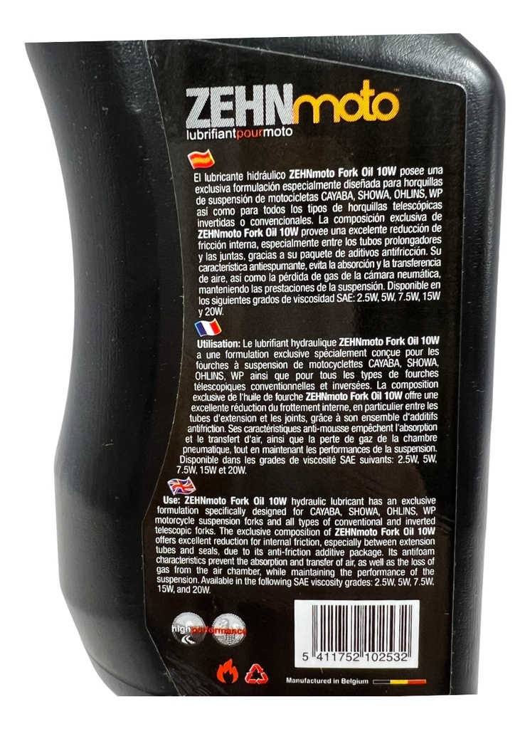Aceite Moto Zehn Lubricante P/horquilla 250ml