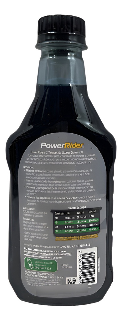 Aceite Quaker Rider 2t J-fb 300ml Para Motores 2t
