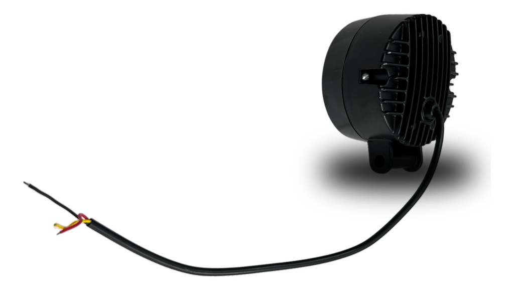 Faros Moto 2 Pulgadas Blanco+ Amarillo Con Aro Blanco