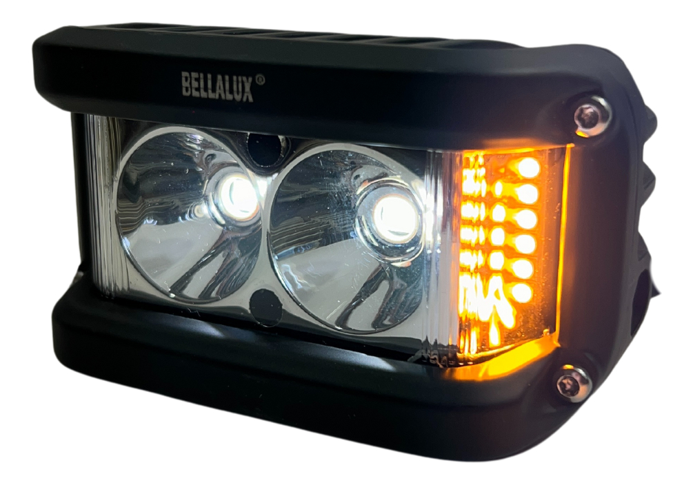 Faro Auxiliar Moto Hyperled Con Alarma Y Luz 20w 4200lm