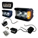 Faro Auxiliar Moto Hyperled Con Alarma Y Luz 20w 4200lm