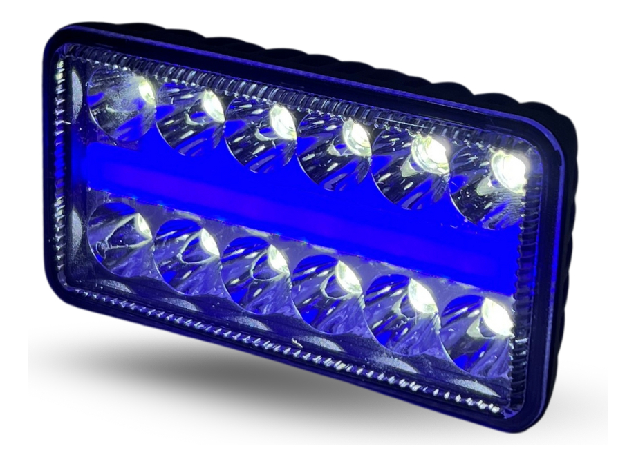 Faro Auxiliar Hyper 12led Ojo Angel Azul 36w 400lm