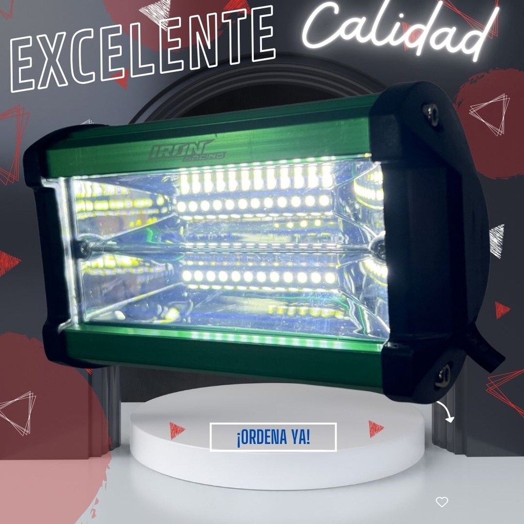 Faro Auxiliar Hyperled 72w 7000k 4800lm 6 Colores