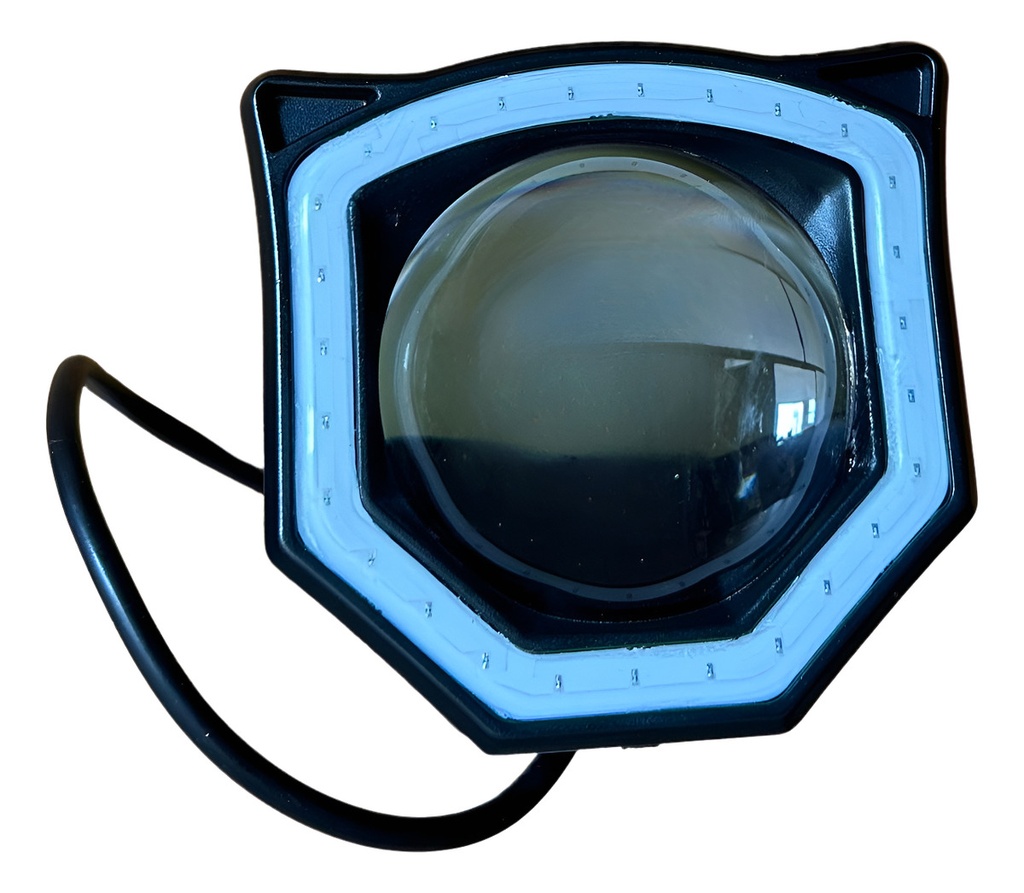 Faro Hyper-led Para Moto Azul Ir-a05 12-80v 20w